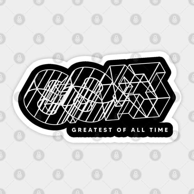 GREATEST OF ALL TIME Sticker by artslaves